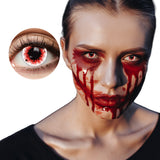 Lentilles de Contact Vampire Effrayantes - Effet Yeux Rouges