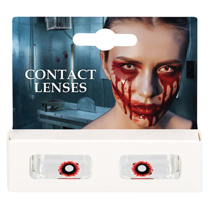 Lentilles de Contact Vampire Effrayantes - Effet Yeux Rouges