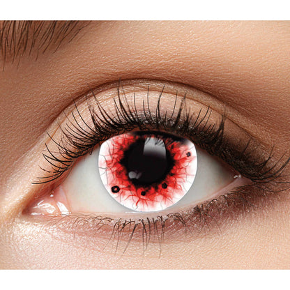 Lentilles de Contact Vampire Effrayantes - Effet Yeux Rouges