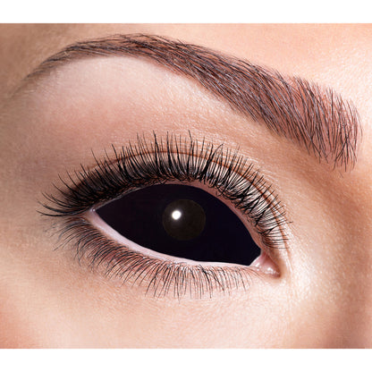 Lentilles de contact noires Sclera Premium - Effet yeux noirs intense