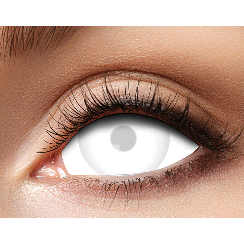 Lentilles de Contact Sclera Blanches et Noires - Duo Mini
