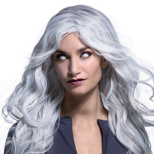 Lentilles de Contact Blanches Grille - Effet Supernatural