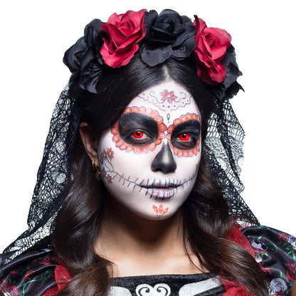 Lentilles de Contact UV Rouge Vampire Halloween
