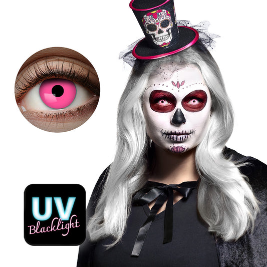 Lentilles de Contact UV Rose Fluo Blacklight