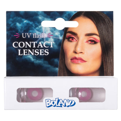 Lentilles de Contact UV Rose Fluo Blacklight