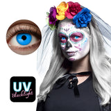 Lentilles de Contact UV Bleu Electrique - Effet Blacklight