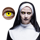 Lentilles Jaunes Horrifiantes Démon - Accessoire Halloween