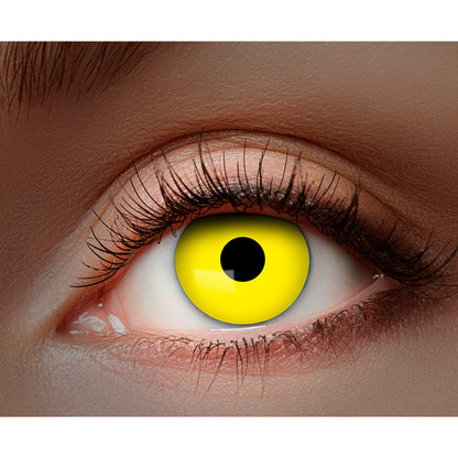 Lentilles Jaunes Horrifiantes Démon - Accessoire Halloween