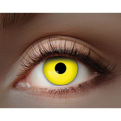 Lentilles de Contact UV Blacklight Rouge et Jaune - Duo Flash