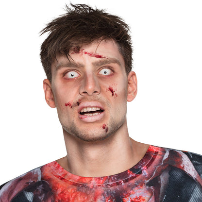 Lentilles Blanches Zombie Regard Terrifiant - Pack 2