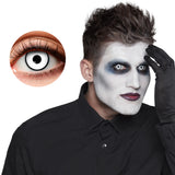 Lentilles de Contact Blanches Vampire Zombie - 1 Semaine