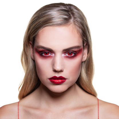 Lentilles de Contact Rouge Demon - Effet Vampirique Spectaculaire