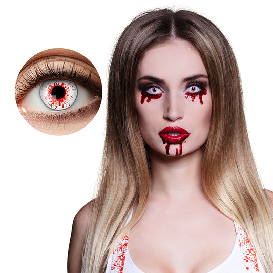 Lentilles de Contact Vampire Sang - Effet Halloween Terrifiant