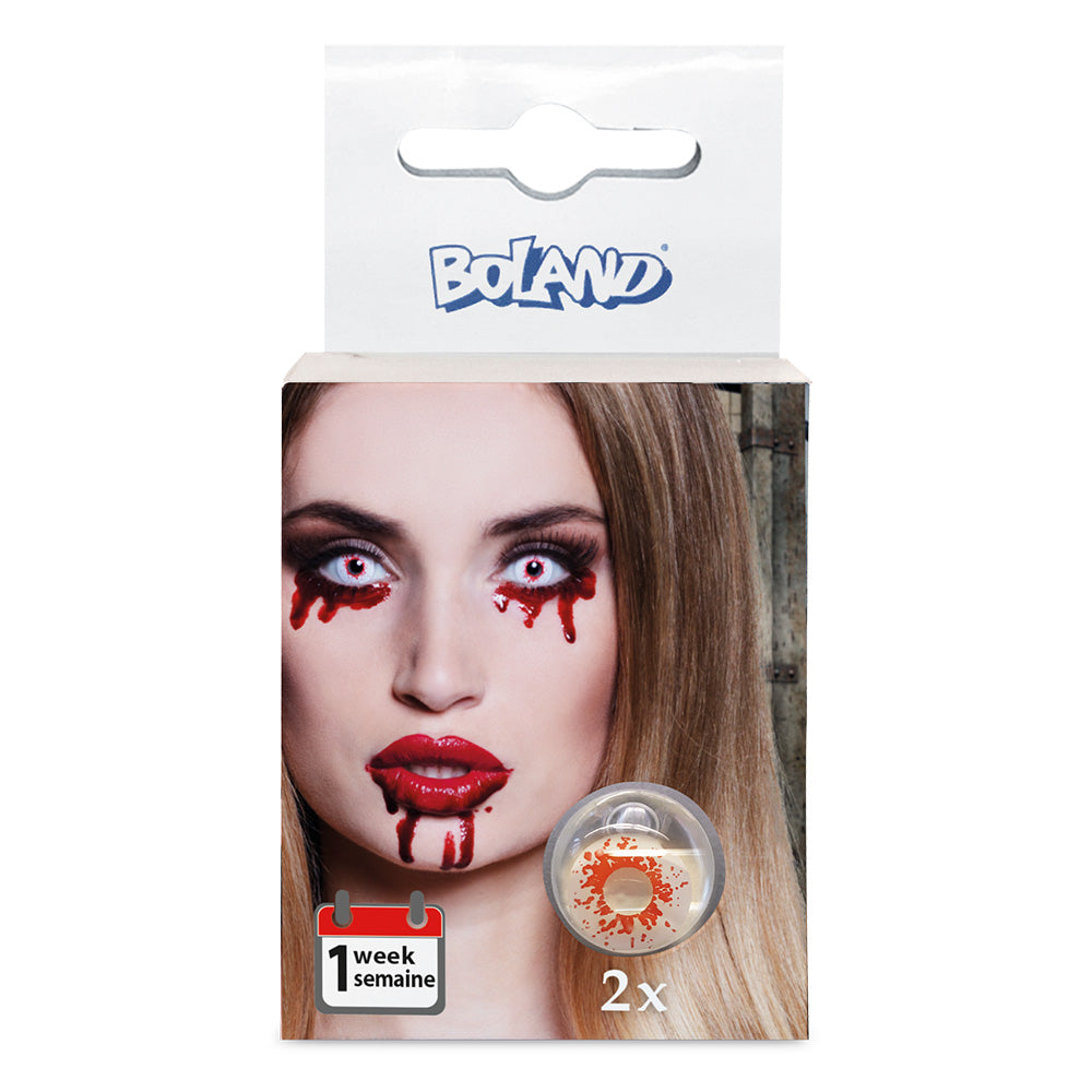 Lentilles de Contact Vampire Sang - Effet Halloween Terrifiant