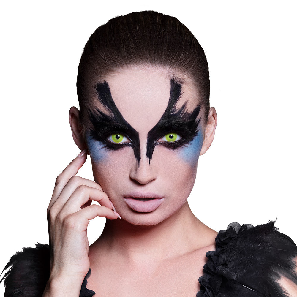 Lentilles Oculaires Jaune Fluo - Effets Yeux Fantastiques