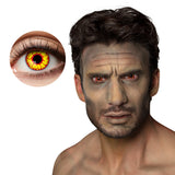 Lentilles de Contact Demon Rouge et Jaune - Effet Surnaturel