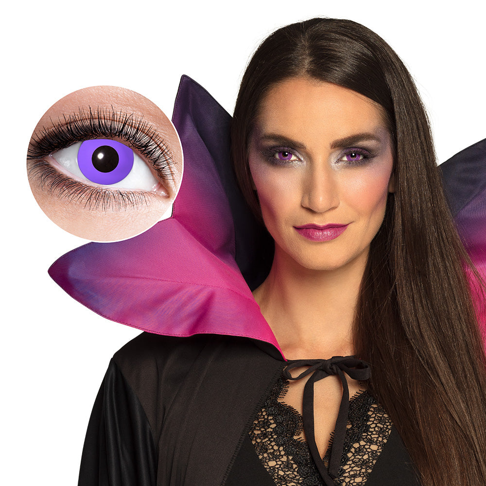 Lentilles de Contact Violet Fluo - Regard Intense Halloween