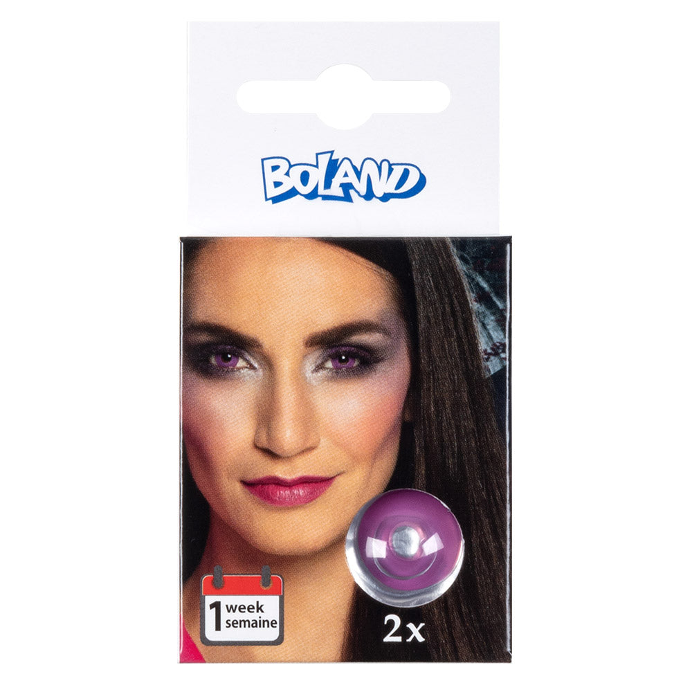 Lentilles de Contact Violet Fluo - Regard Intense Halloween