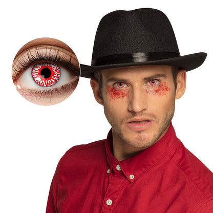 Lentilles de Contact Rouges Vampire - Déguisement Halloween