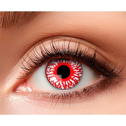 Lentilles de Contact Rouges Vampire - Déguisement Halloween