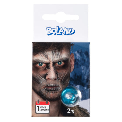 Lentilles de Contact Bleu Aqua - Effet Yeux Surnaturels 1 Semaine