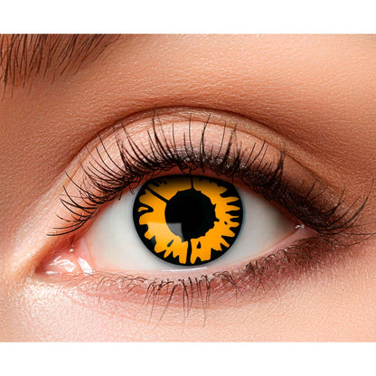 Lentilles de Contact Jaunes Predator - Effet Oeil de Tigre