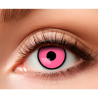 Lentilles de Contact Rose Bonbon - Effet Yeux Roses 1 Semaine