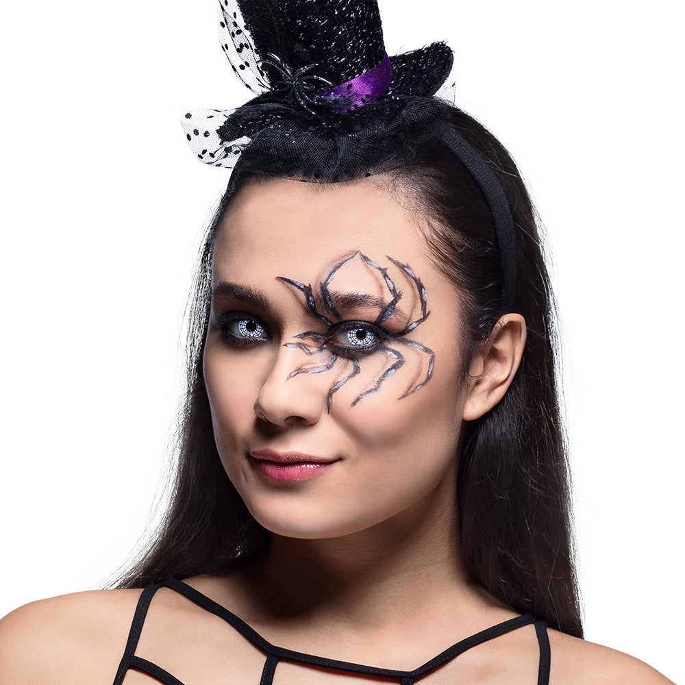 Lentilles Oeil Toile d'Araignée Halloween - Pack 2x