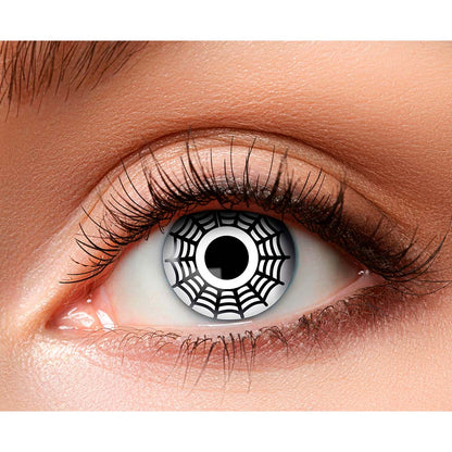 Lentilles Oeil Toile d'Araignée Halloween - Pack 2x