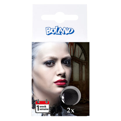 Lentilles de Contact Noires Grille - Effet Oculaire Intense