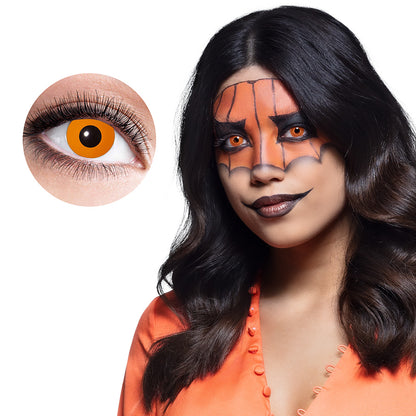 Lentilles de Contact Halloween Orange Citrouille - 2 Paires