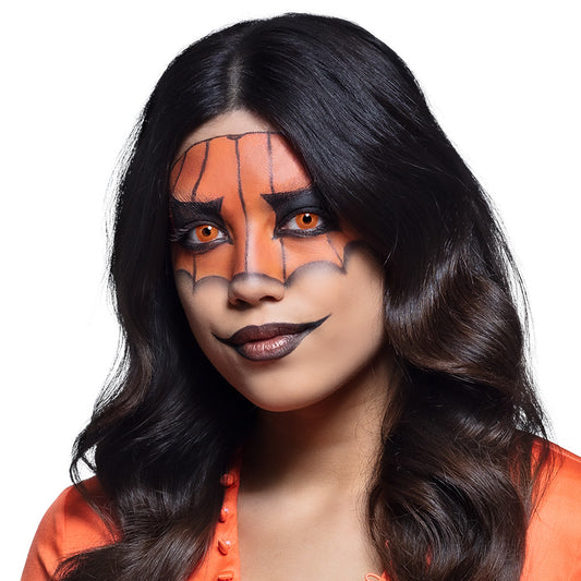 Lentilles de Contact Halloween Orange Citrouille - 2 Paires