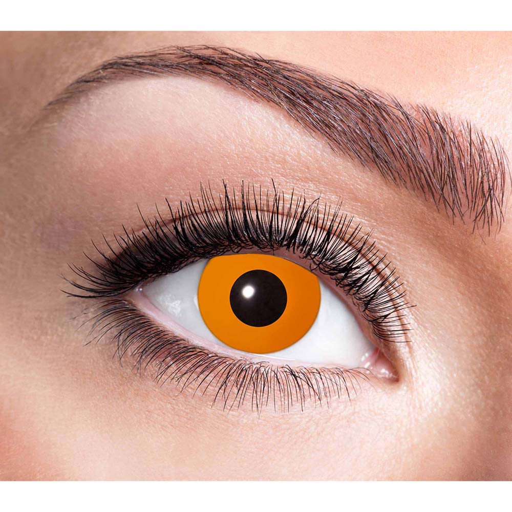 Lentilles de Contact Halloween Orange Citrouille - 2 Paires