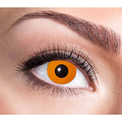 Lentilles de Contact Halloween Orange Citrouille - 2 Paires