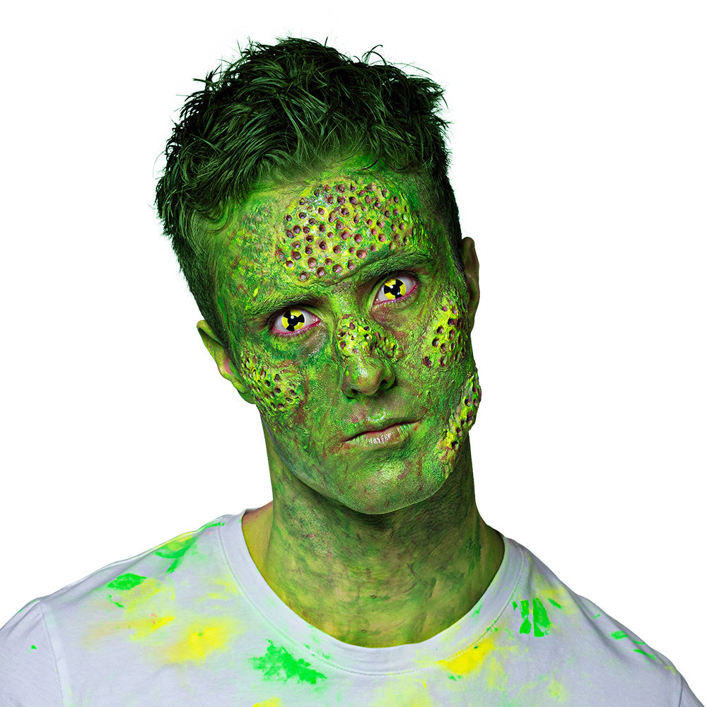 Lentilles Oeil de Reptile Jaune - Contact Costume Halloween