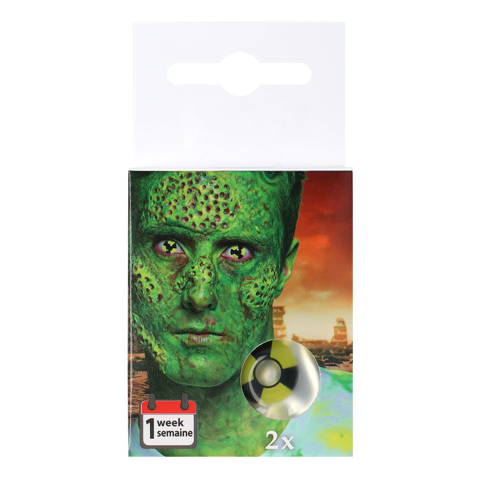 Lentilles Oeil de Reptile Jaune - Contact Costume Halloween