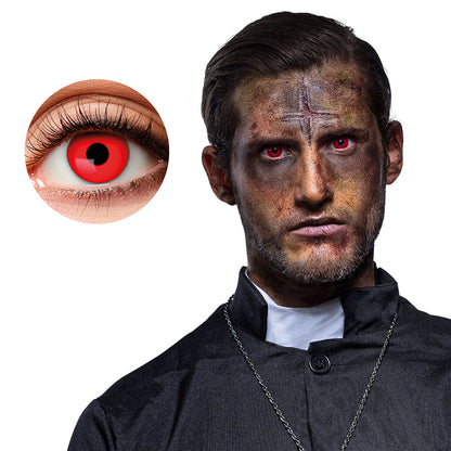 Lentilles de Contact Rouges Halloween - Vampire Demon