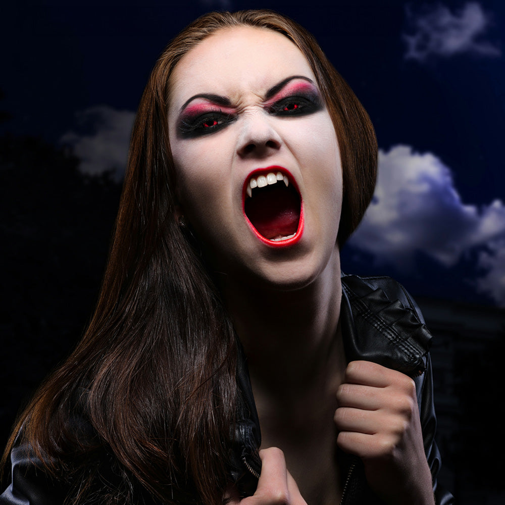 Lentilles de Contact Rouges Halloween - Vampire Demon