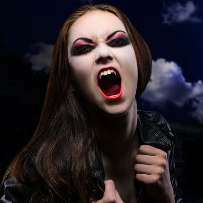 Lentilles de Contact Rouges Halloween - Vampire Demon