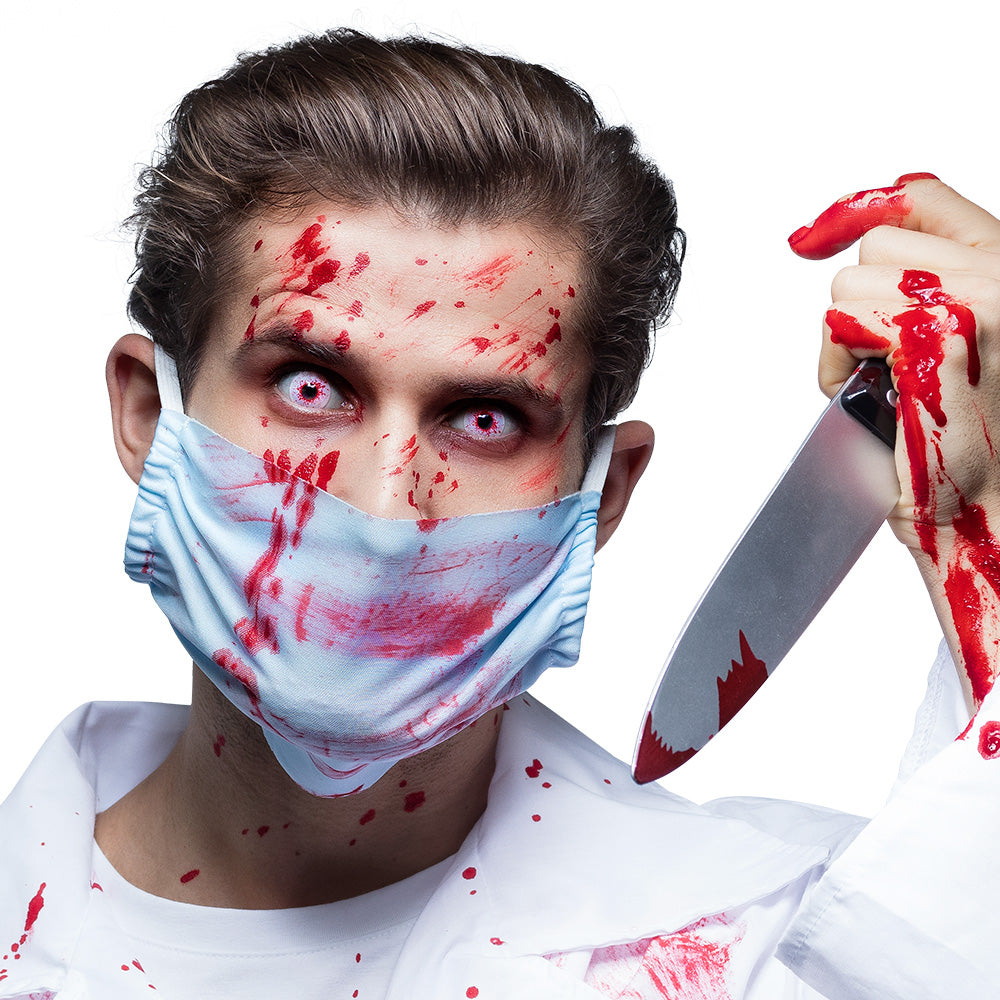 Lentilles de Contact Vampire Zombie Yeux Rouges 1 Semaine