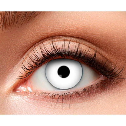 Lentilles de Contact Rouges et Blanches - Déguisement Halloween