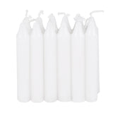 Bougies Blanches Coniques 24cm - Lot de 6 Chandelles