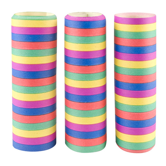 Serpentins Multicolores Rainbow - 3 Rouleaux Décoration Fête