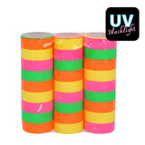 Ruban Adhésif Fluo UV Blacklight - Lot de 3 Rouleaux