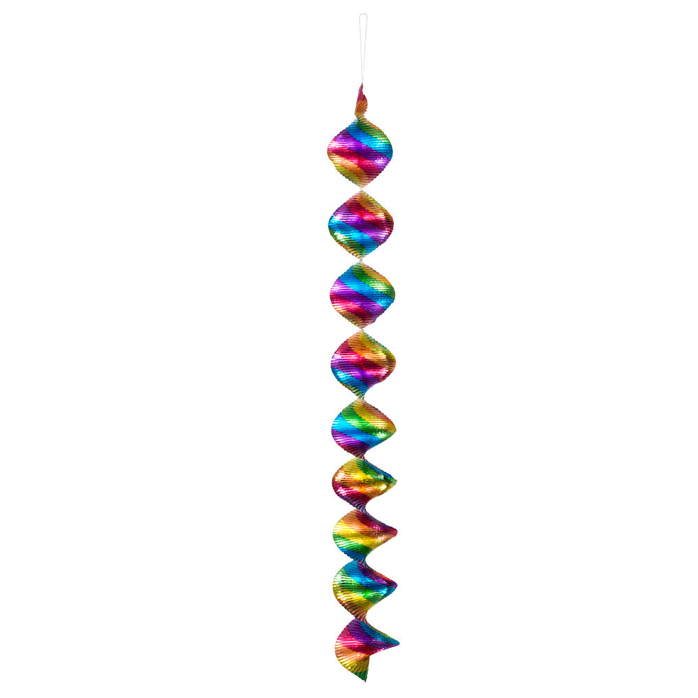 Spirale Arc-en-ciel Holographique - Décoration Suspendue Iridescente