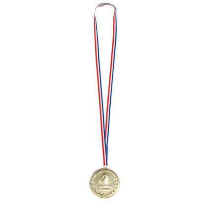 Médaille de 1er Place Dorée avec Ruban Tricolore - Accessoire