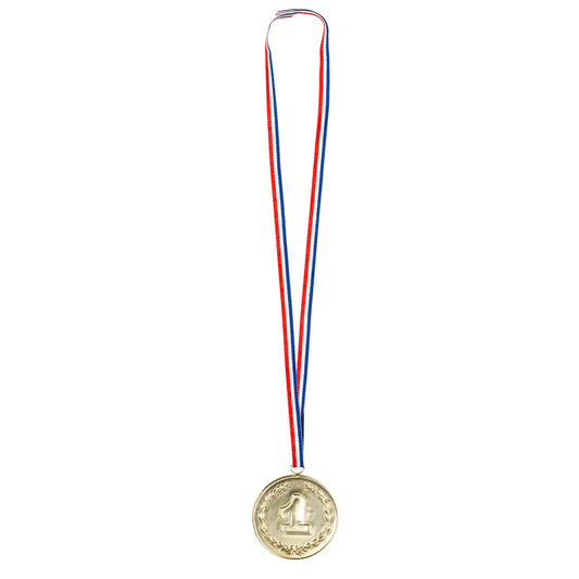 Médaille de 1er Place Dorée avec Ruban Tricolore - Accessoire