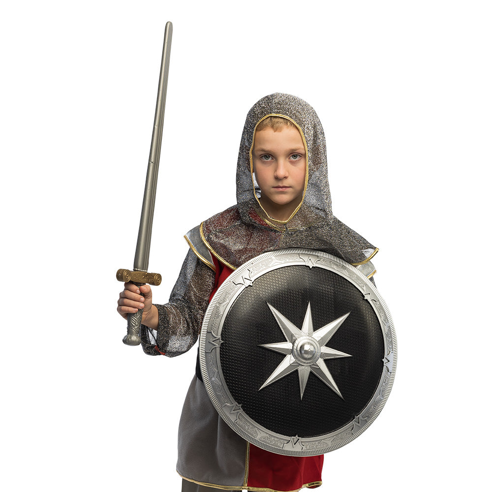 Épée et Bouclier Chevalier Médiéval 65cm - Accessoires Guerrier