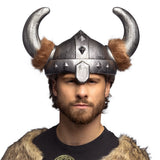 Casque de Viking avec Cornes Marron - Accessoire Déguisement