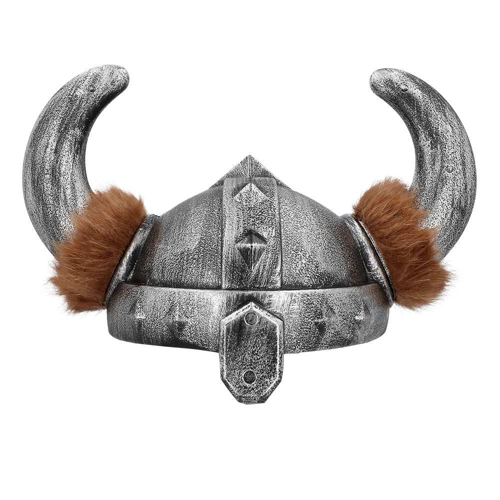 Casque de Viking avec Cornes Marron - Accessoire Déguisement